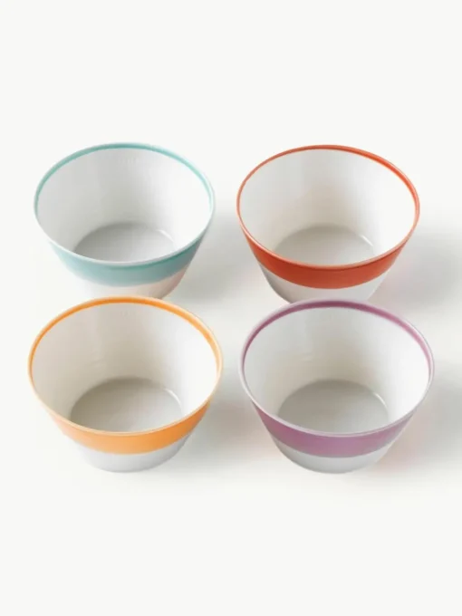 Schalen 1815 Brights van porselein, set van 4