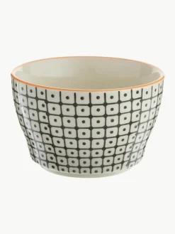 Schalen Carla met klein patroon, set van 6
