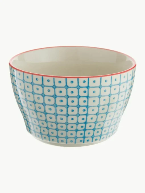 Schalen Carla met klein patroon, set van 6