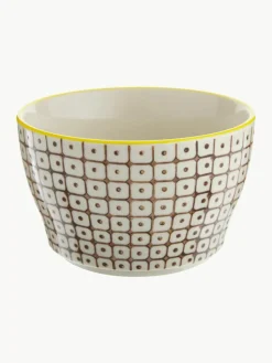 Schalen Carla met klein patroon, set van 6