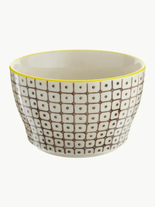 Schalen Carla met klein patroon, set van 6