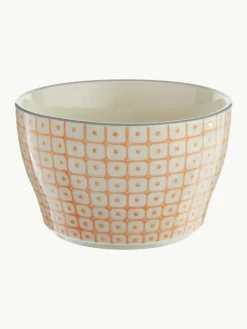 Schalen Carla met klein patroon, set van 6