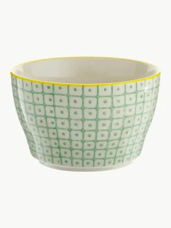 Schalen Carla met klein patroon, set van 6