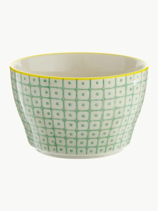 Schalen Carla met klein patroon, set van 6