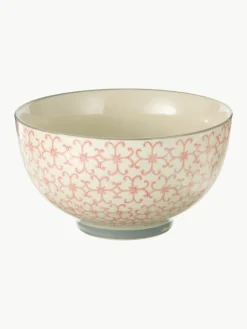 Schalen Cécile met klein patroon, set van 4