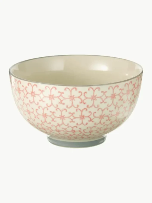 Schalen Cécile met klein patroon, set van 4