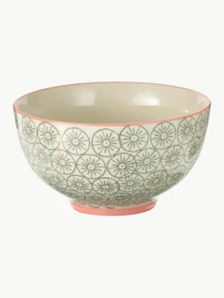 Schalen Cécile met klein patroon, set van 4
