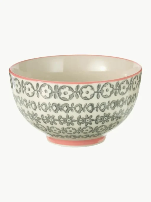 Schalen Cécile met klein patroon, set van 4
