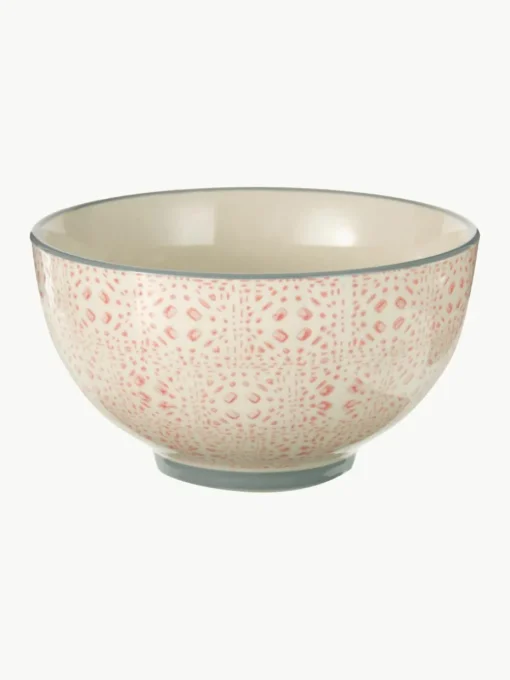 Schalen Cécile met klein patroon, set van 4
