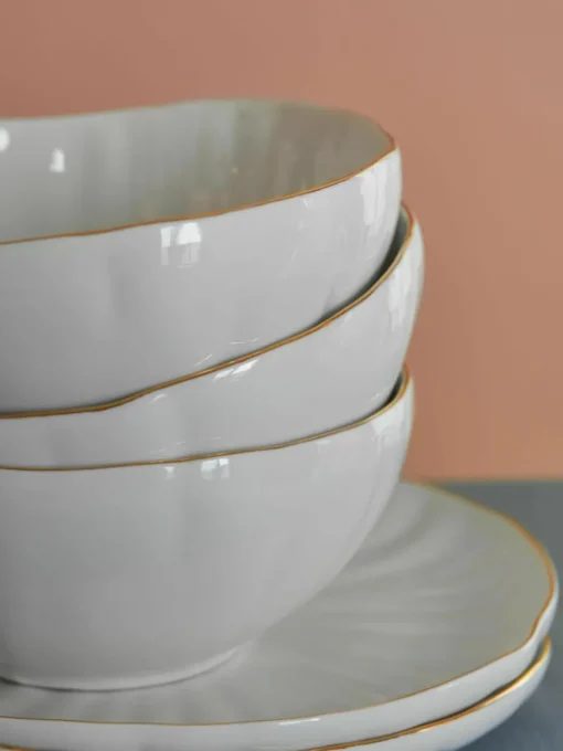Schalen Sali met reliëf, 2 stuks