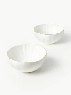 Schalen Sali met reliëf, 2 stuks