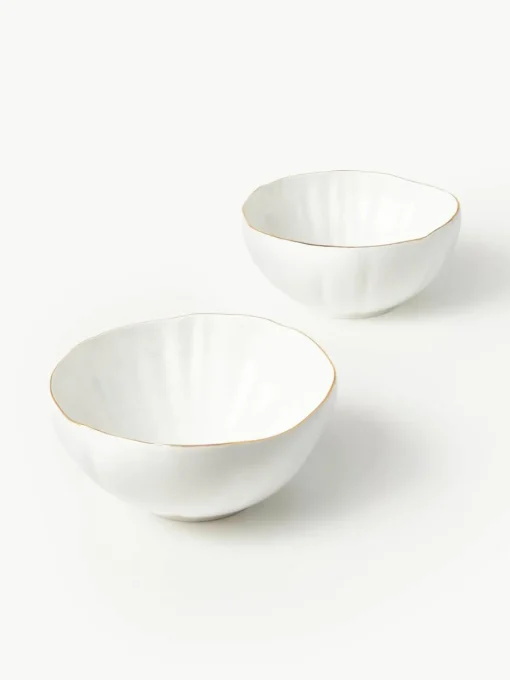 Schalen Sali met reliëf, 2 stuks