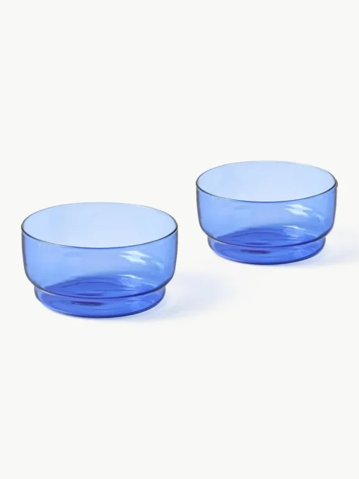 Schalen Torino uit borosilicaatglas, 2 stuks