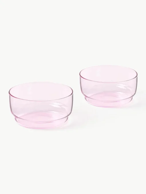 Schalen Torino uit borosilicaatglas, 2 stuks