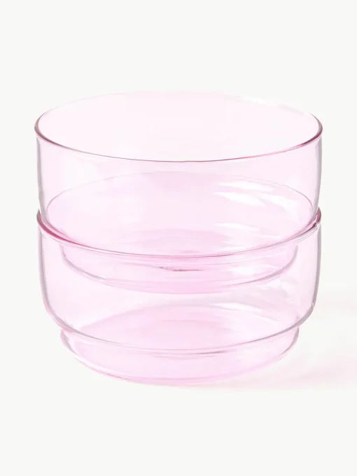 Schalen Torino uit borosilicaatglas, 2 stuks