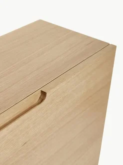 Schoenenkast Collect van eikenhout voor aan de wand