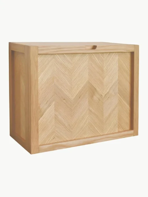 Schoenenkast Herringbone van eikenhout voor aan de wand