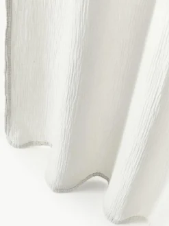 Semi-transparant mousseline gordijn Malvina met tunnelzoom, 2 stuks