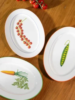 Serveerplateau Carrot van beenderporselein