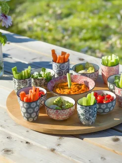 Serveerset Delirio met serveerplateau en schalen, set van 14