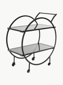 Serveerwagen Loft met glazen tafelbladen