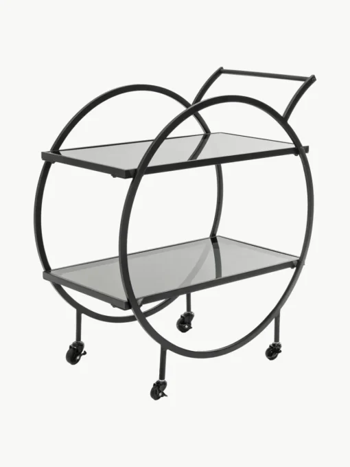 Serveerwagen Loft met glazen tafelbladen