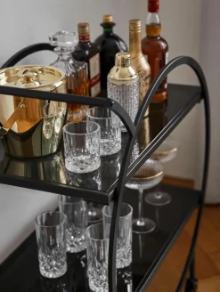 Serveerwagen Loft met glazen tafelbladen