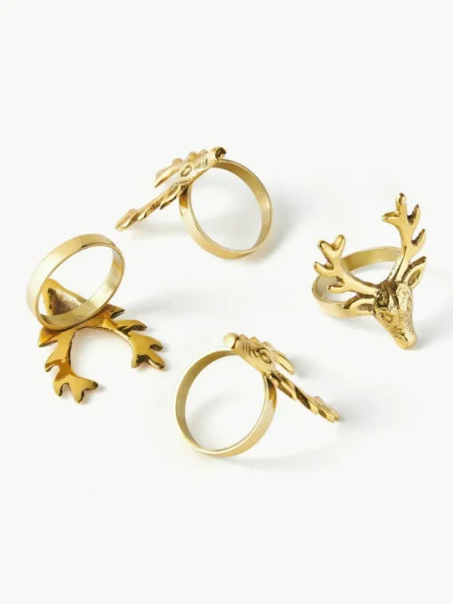 Servetringen Deer, 4 stuks
