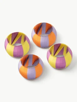 Servetringen Violette, set van 4