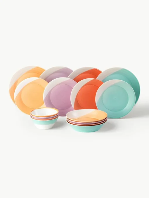 Serviesset 1815 Brights van porselein, 4 personen (16-delig)