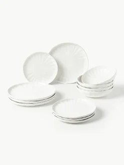 Serviesset Sali met reliëf, 4 personen (12-delig)