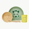Serviesset Sophie la girafe van silicone, 4-delig