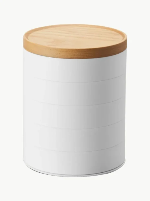Sieradendoos Tosca met houten deksel, 5 niveaus