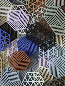 Silicone onderzetter Hexagon