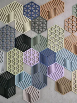 Silicone onderzetter Hexagon