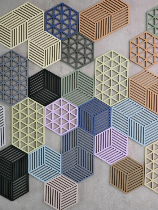 Silicone onderzetter Hexagon