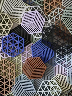 Siliconen onderzetter Triangles