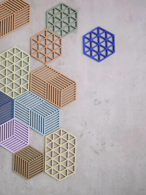 Siliconen onderzetter Triangles