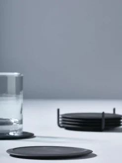 Siliconen onderzetters Plain met standaard, 6 stuks