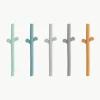 Siliconen rietjes Peekaboo, set van 5