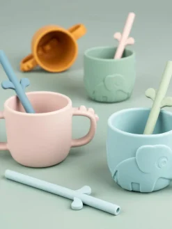 Siliconen rietjes Peekaboo, set van 5