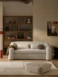 Slaapbank Eliot (2-zits) uit teddy-bouclé
