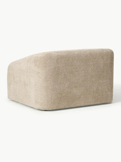 Slaapfauteuil Eliot uit teddy-bouclé