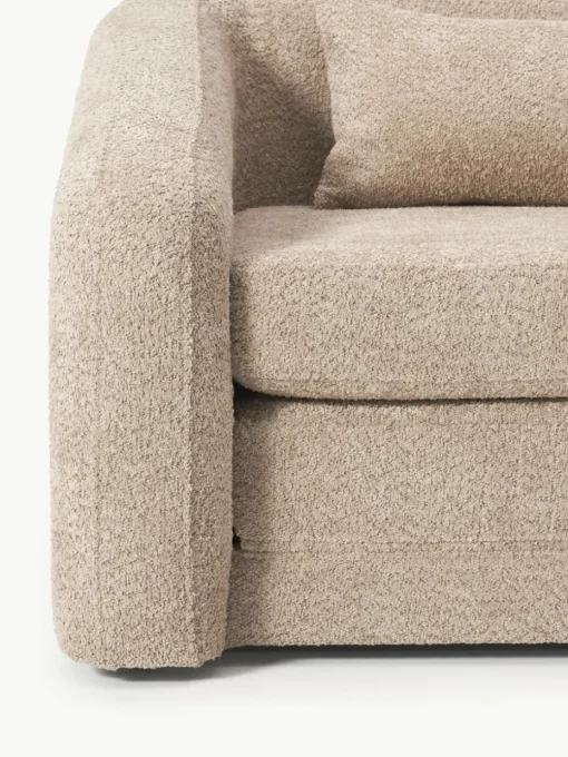 Slaapfauteuil Eliot uit teddy-bouclé