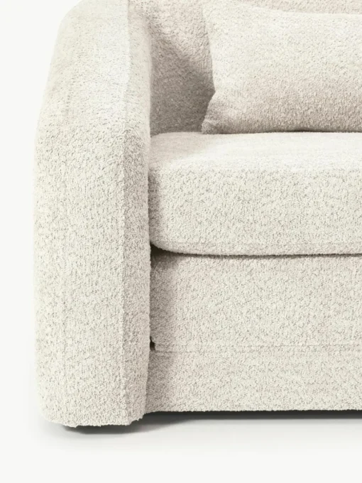 Slaapfauteuil Eliot uit teddy-bouclé