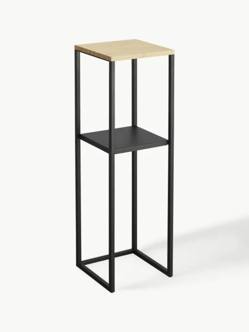 Smal wandrek Tower van metaal en bamboehout