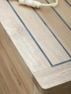 Smalle opbergkist Storage van teakhout