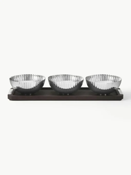 Snackschalenset Bernadotte met serveerplateau, set van 4
