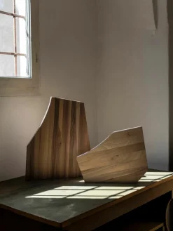 Snijplank Sculpture van essenhout
