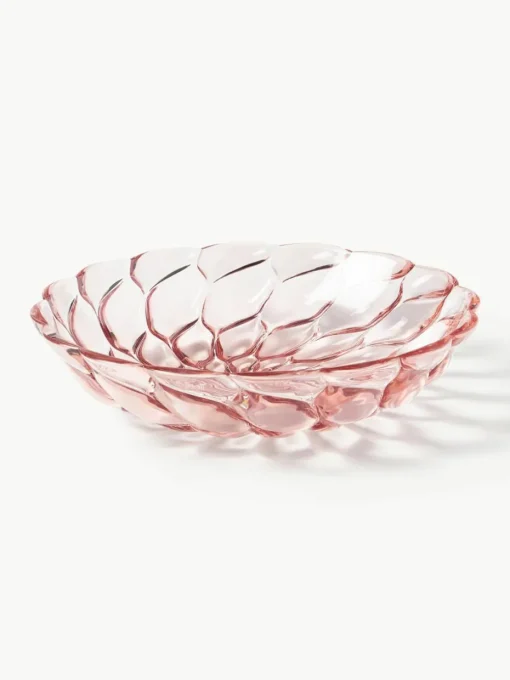 Soepborden Jellies met structuurpatroon, 4 stuks